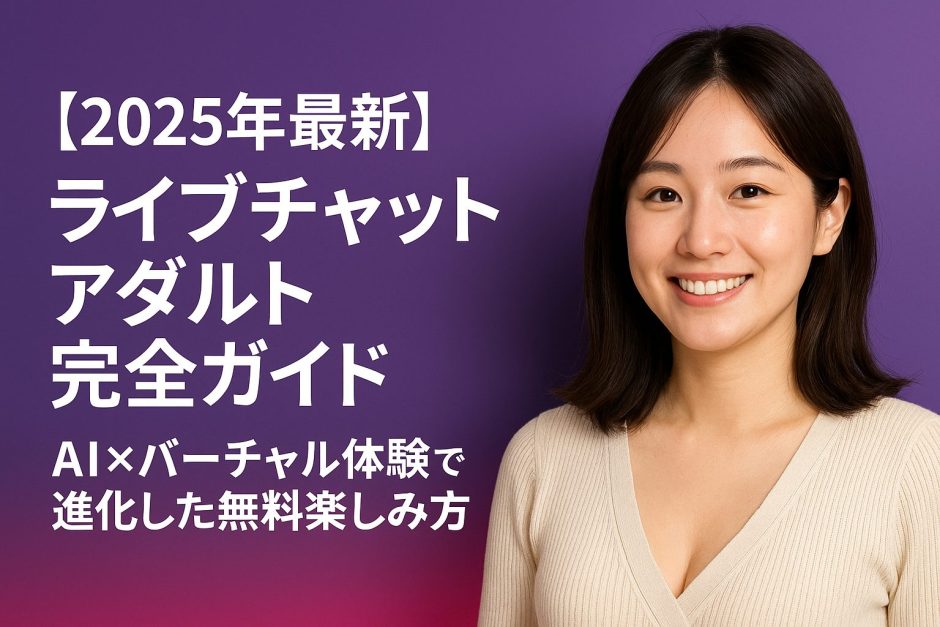 【2025年最新】ライブチャットアダルト完全ガイド - AI×バーチャル体験で進化した無料楽しみ方