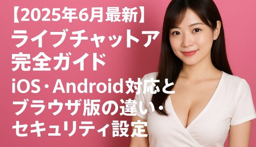【2025年6月最新】ライブチャットアプリ完全ガイド - iOS・Android対応とブラウザ版の違い・セキュリティ設定
