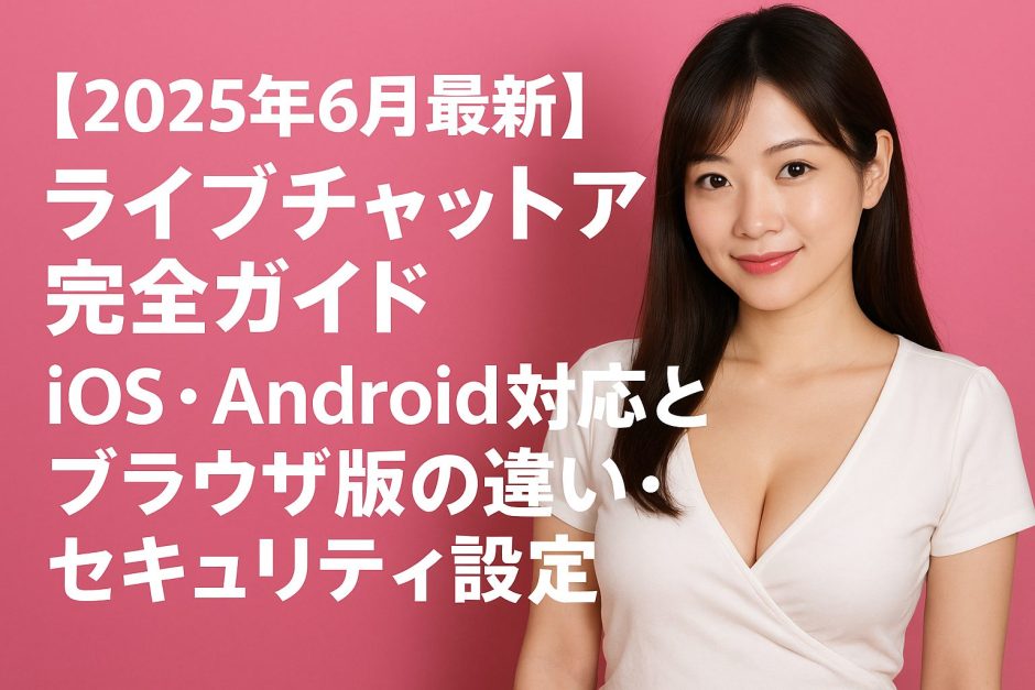 【2025年6月最新】ライブチャットアプリ完全ガイド - iOS・Android対応とブラウザ版の違い・セキュリティ設定