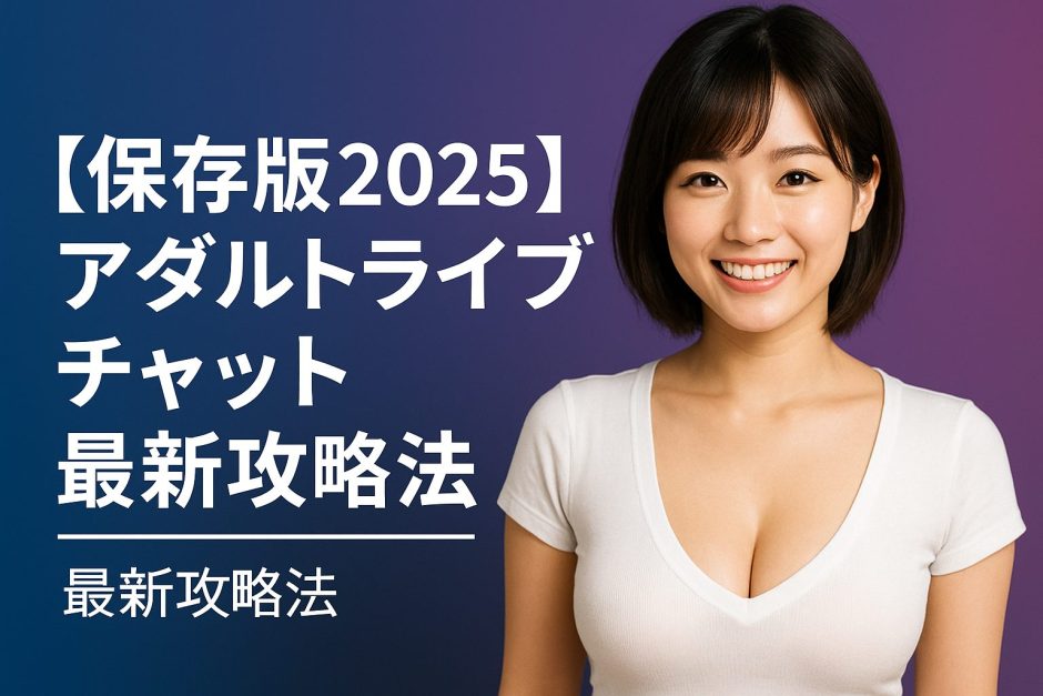 【保存版2025】アダルトライブチャット最新攻略法