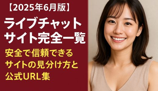 【2025年6月版】ライブチャットサイト完全一覧 - 安全で信頼できるサイトの見分け方と公式URL集