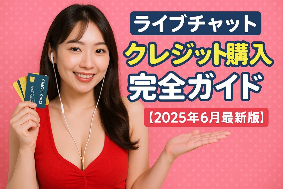 ライブチャット クレジット購入完全ガイド【2025年6月最新版】
